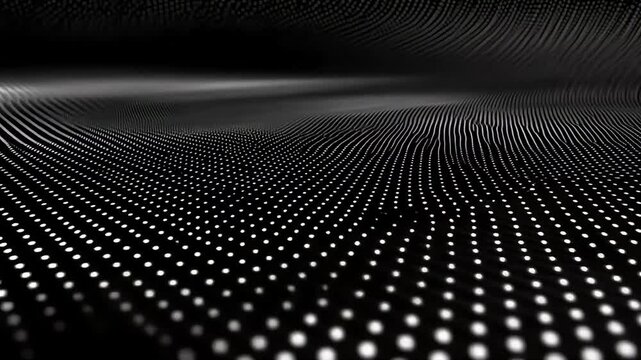 Abstract dots wave pattern
