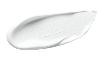 Plastic Cosmetic Cream Texture On White Surface