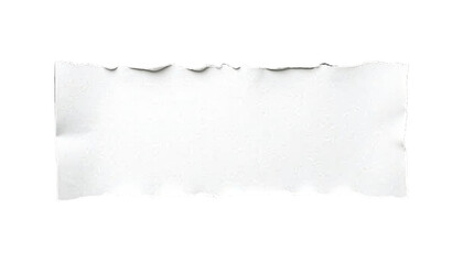 White Ripped Paper Torn Edges Strips Isolated