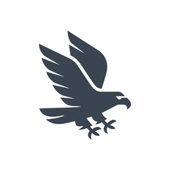 Eagle Flight Silhouette Icon