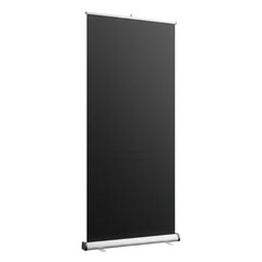 Pull up banner isolated on transparent background for presentations, displays.