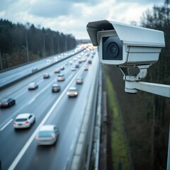 Highway Surveillance: A Security Camera Monitoring Traffic Flow