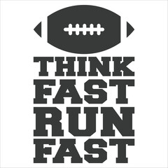 Obraz premium think fast run fast