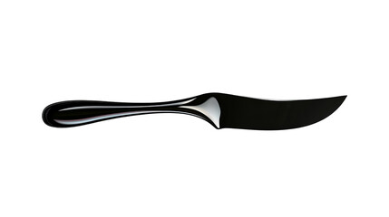 Obraz premium Sleek, modern cheese knife with curved blade and ergonomic handle for easy slicing