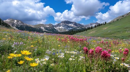 Blooming Summer Wildflowers