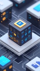 Abstract digital cube network