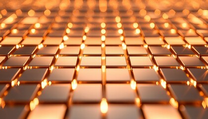 Obraz premium Abstract copper grid pattern