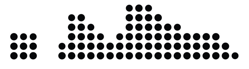 Symbol Map Of the County Fulton (Kentucky, US) showing the County with a few black dots