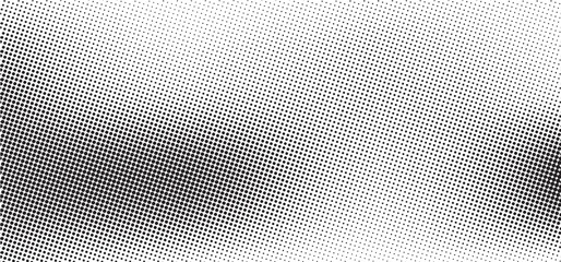 Abstract Halftone Wave Dot Background ,Dynamic halftone wave pattern in black and white, featuring abstract flowing dots that create a stylish motion effect. Ideal for tech, retro, or graphic backdrop