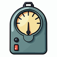 digital thermometer with yellow screen