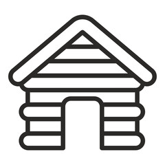 Cabin icon outline
