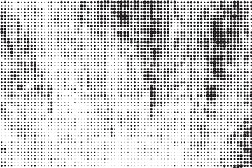 Monochrome Dot Wave Texture Pattern , Black and white wave texture created from circular halftone dots. Gives a flowing and stylish retro-futuristic look for posters, packaging, or background