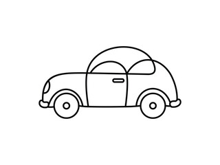 Fototapeta premium Hand draw toy car illustration vector image template
