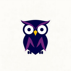 Naklejka premium vector illustration of an owl