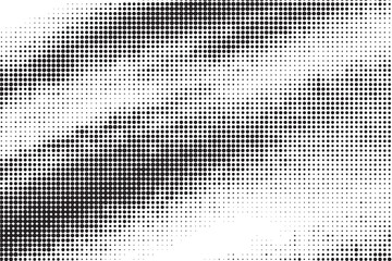 Digital Wave Halftone Pattern Texture , modern halftone pattern with flowing dot waves, combining retro printing aesthetics with digital style. Perfect for abstract art, backgrounds, or tech branding
