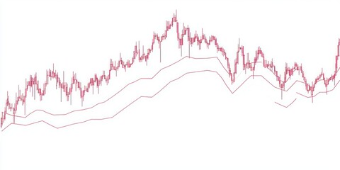 Stock market performance graph with upward movement, transparent PNG Stock photo