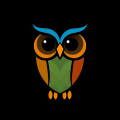 vector illustration of an owl