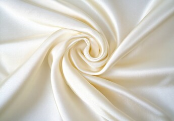Elegant white silk fabric close-up textile studio detailed satin cloth texture studio environment macro viewpoint luxury concept for fashion