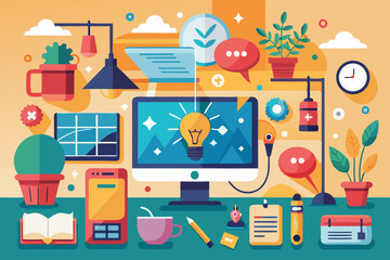 High-end modern office meeting room with floor-to-ceiling glass windows offering a panoramic city skyline view. The stylish interior features a large wooden conference table, contemporary leather chai