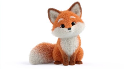 Fototapeta premium Cute cartoon fox