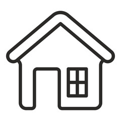 Bungalow icon outline