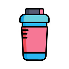 Protein Shaker Illustration