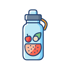 Fototapeta premium Healthy Drink Bottle Icon