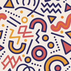 Abstract Geometric Pattern Seamless Repeat Background