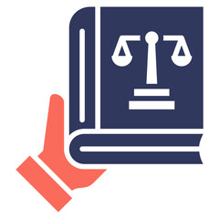 Law Book Mixed Icon