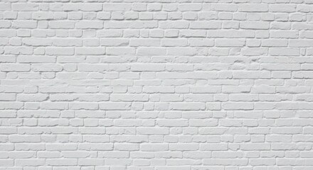 Obraz premium White brick wall background texture for interior and exterior design and architectural use case