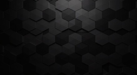 Fototapeta premium Abstract dark hexagon background texture modern geometric surface pattern design for wallpaper and backdrop