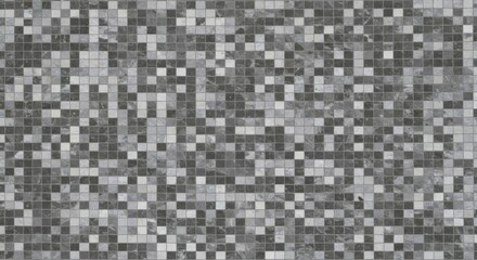 Fototapeta premium Gray mosaic tile pattern background texture for wall and floor decor design and home interior ideas