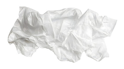 Fototapeta premium Crumpled white paper showing texture and depth, ideal for creative backgrounds in design.