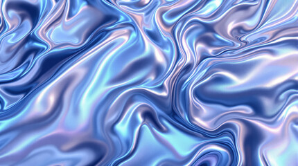 Fluid Metallic Abstract: A captivating display of liquid metal, swirling and flowing in iridescent hues, creating a sense of movement and artistic depth.