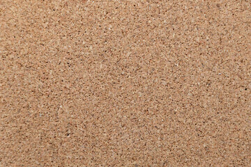 Textured natural cork surface material for bulletin boards and crafts