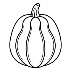 Arikara Squash outline icon on white background