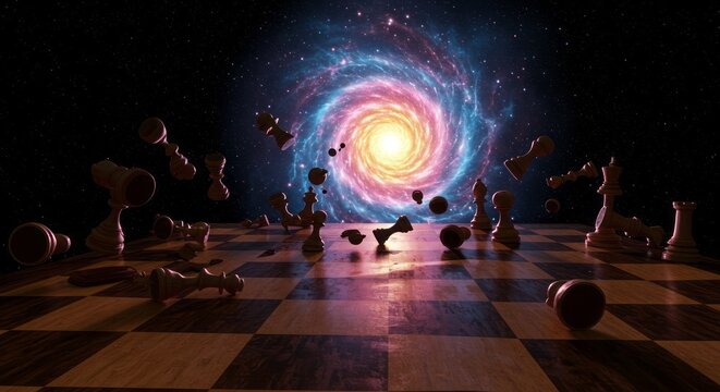 High-orbit satellite perspective of Earth being torn apart, massive swirling vortex replacing the core, data overlays and signal noise on screen, sci-fi HUD elements