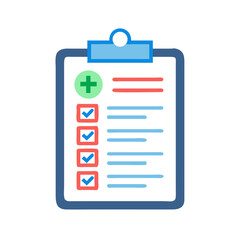 Medical Checklist Icon Illustration