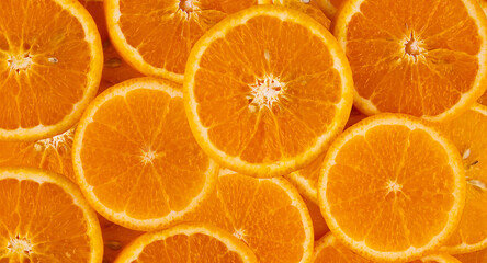 fresh orange slices background Healthy food background