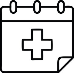 Medical Appointment Calendar Icon