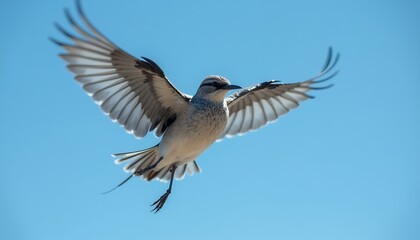 Obraz premium Serene Bird in Flight: A Stunning Avian Capture
