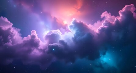 Space nebula cloud
