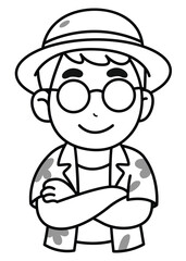 Lines Sticker Holding arms.eps