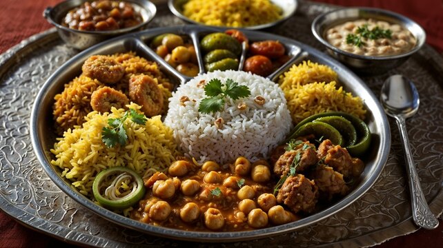 veg food thali