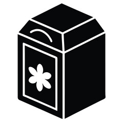 baker element isolated baking soda box on white background