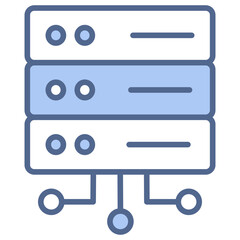 Server Blue Icon