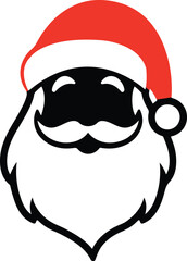 Christmas head vector image