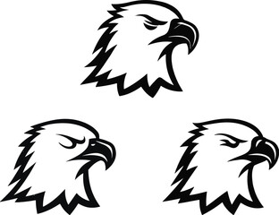 Fototapeta premium Eagle's head vector image