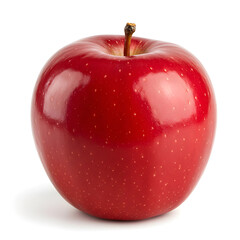 red apple isolated on white