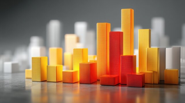 Aerial view of a city with skyscrapers representing the financial sector heatmap concept for economic analysis and trends